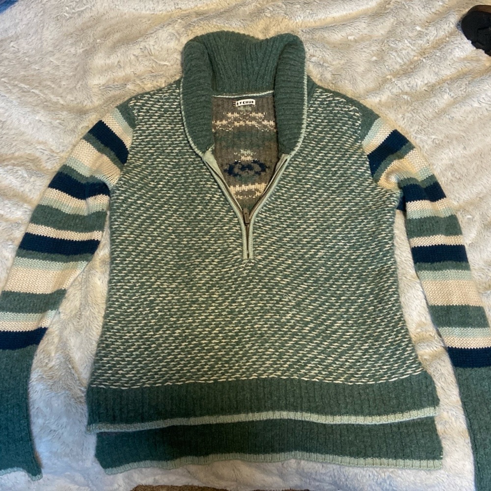 Smartwool CHUP Potlach 1/2 Zip Sweater Frosty Green Heather small